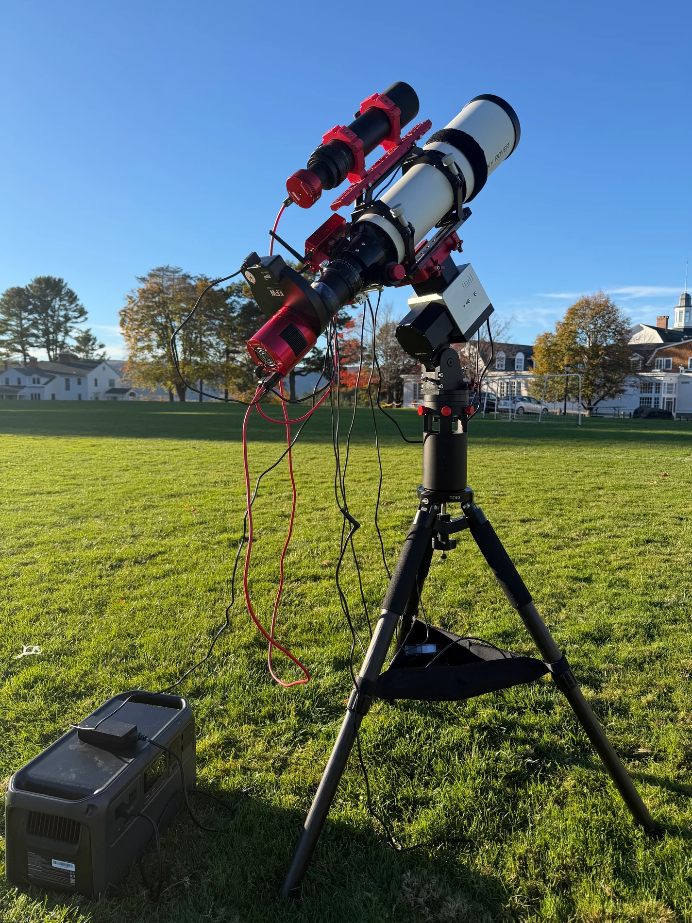 102 APO Pro telescope outdoors